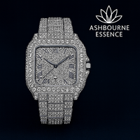 Iced Moissanite Watch